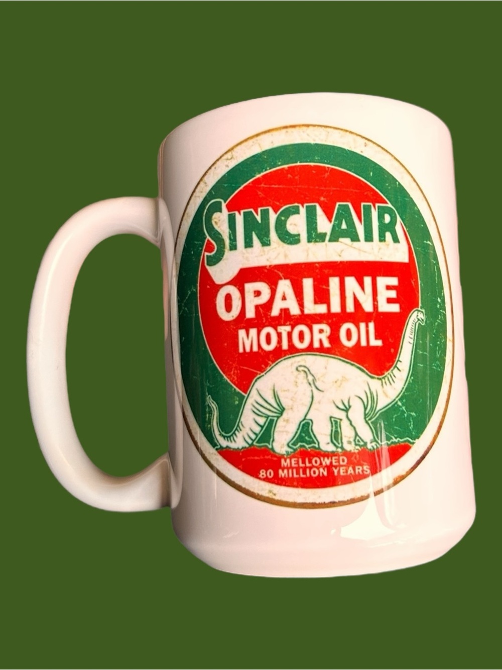 Sinclair Dinosaur Motor Oil 15oz Mug